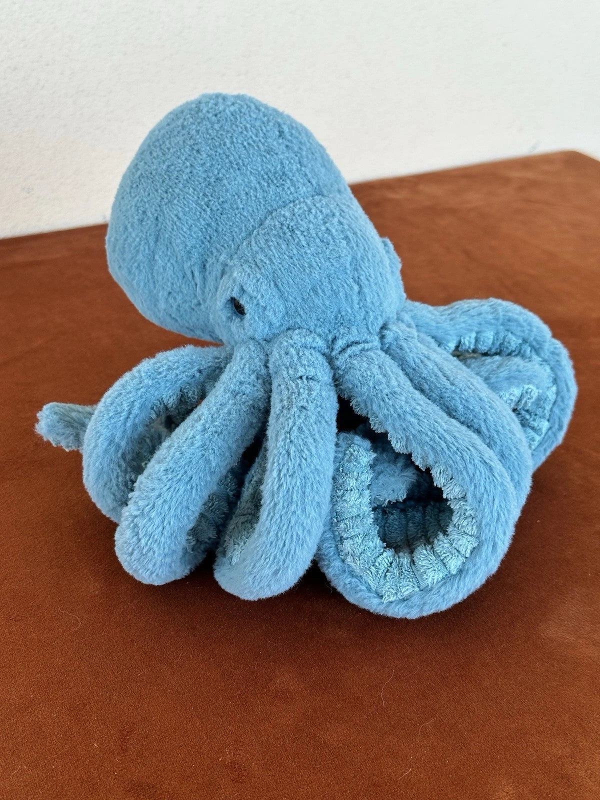 Peluche Jellycat Little Sol Calamaro Piccolo Calamaro Blu Giocattolo Morbido Ritirato Raro Occhi Blu