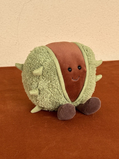 Peluche Jellycat Amuseable Conker nuovo senza etichette raro originale castagna giocattolo morbido-