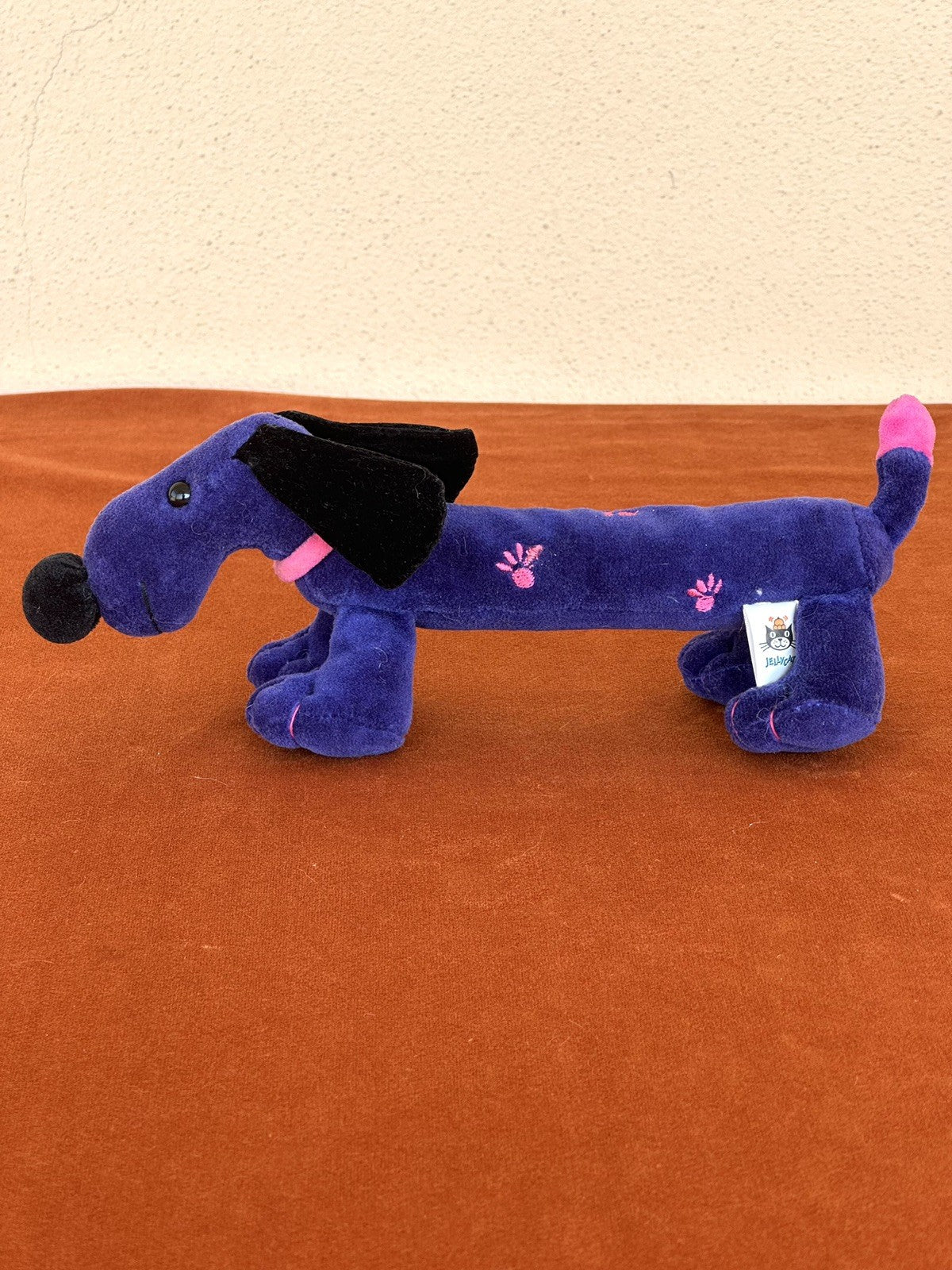 Peluche morbido cane bassotto cucciolo Jellycat Pootlin raro - collezione 2002 ritirato-