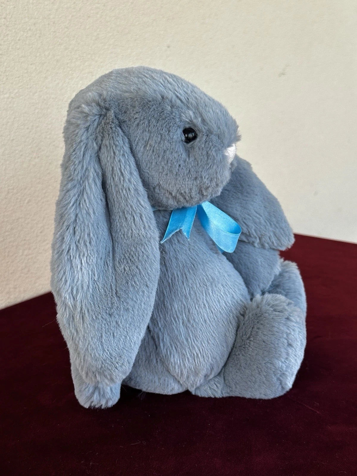 Jellycat Medium Bashful Dusky Blue Bunny BNWOT Retired Dust Blue Rabbit Plush